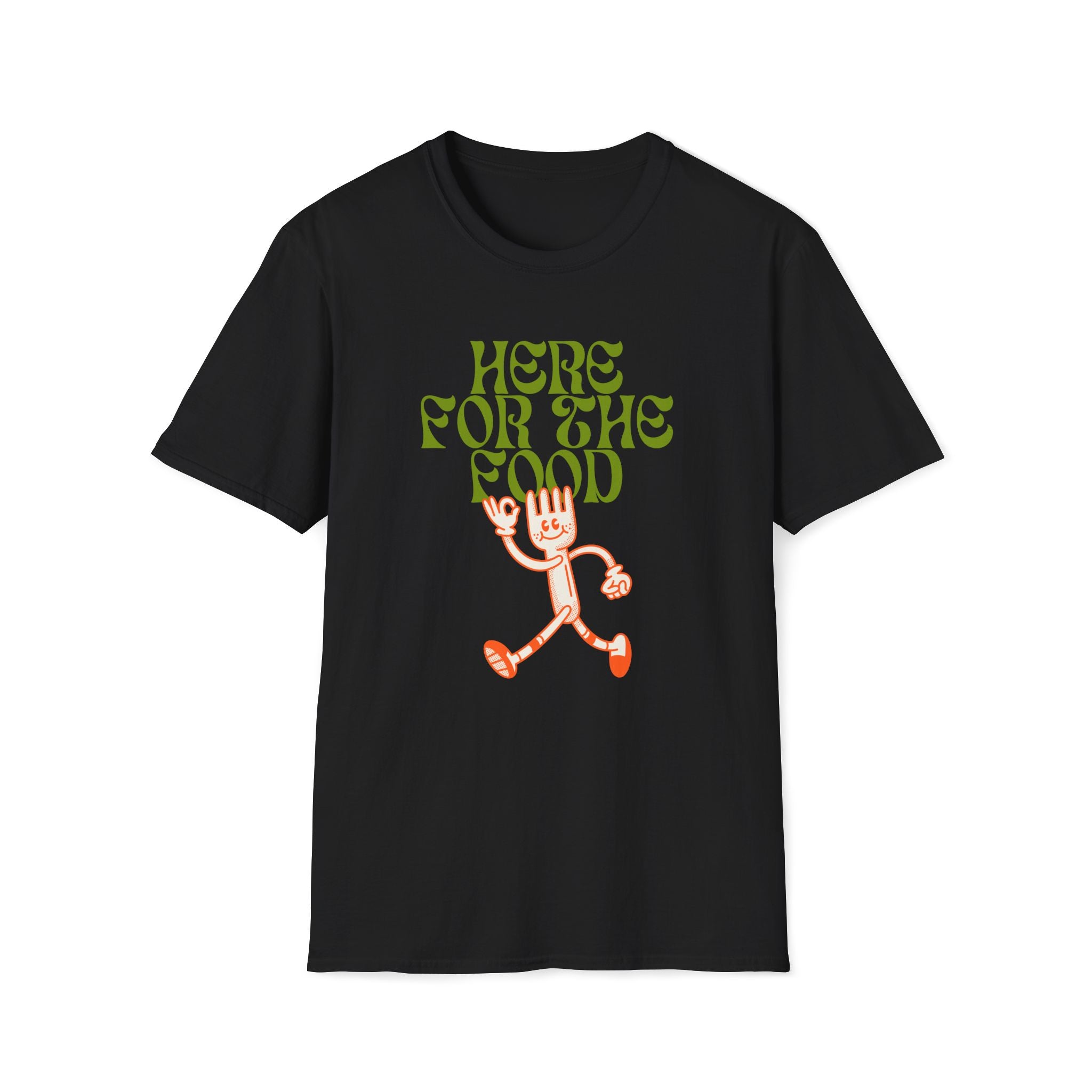 Here For The Food - Unisex Softstyle T-Shirt