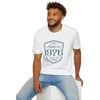 Turning 50, Made In 1976 Unisex Softstyle T-Shirt Unisex Adult T-shirt Australian Printer Birthday