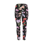 Floral Watercolour - Women's High Waist Pockets Yoga Leggings
