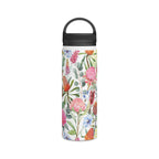 Australian Native Flowers Stainless Steel Water Bottle, Handle Lid Stainless Steel Water Bottle With Handle Lid Globally Fulfilled Plants