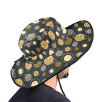 Planets Wide Brim Bucket Hat Wide Brim Bucket Hat Printed Offshore Space
