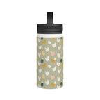 Chicken Life Stainless Steel Water Bottle, Handle Lid Stainless Steel Water Bottle With Handle Lid animal Globally Fulfilled
