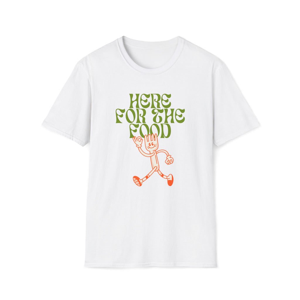 Here For The Food - Unisex Softstyle T-Shirt