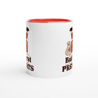 But First Presents, Santa In Chimney - 11oz Ceramic Mug Christmas Colour Mug Christmas Globally Fulfilled