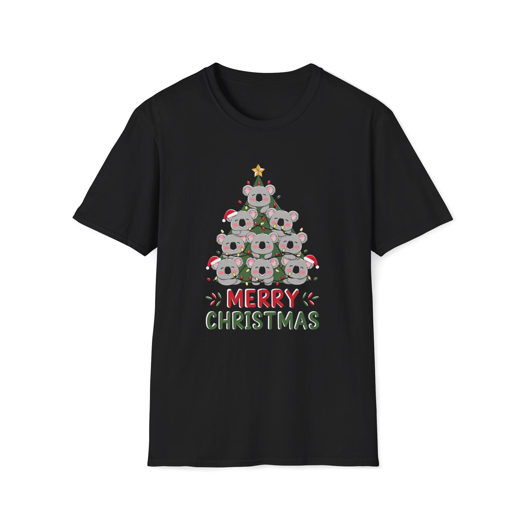 Australian Koala Christmas Tree - Unisex Softstyle T-Shirt