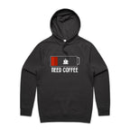 Need Coffee - Mens Hoodie Coal Mens Hoodie Coffee Printed In Australia