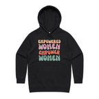 Empowered Women Empower Women - Womens Hoodie Black Womens Hoodie Positivity Printed In Australia