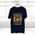 I Might Look Like I'm Listening To You, But In My Head I'm Drumming - Mens Adult Staple Tee