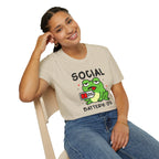 Frog, Social Battery - Unisex Softstyle T-Shirt