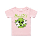 Aliens Don't Believe In You Either AS Colour Baby T-shirt
