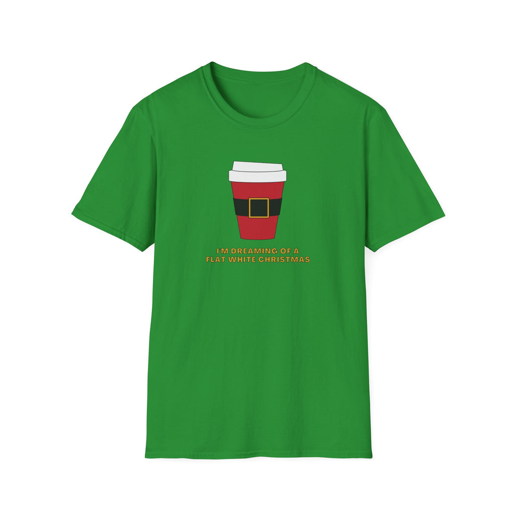 I'm Dreaming Of A Flat White Christmas - Unisex Softstyle T-Shirt