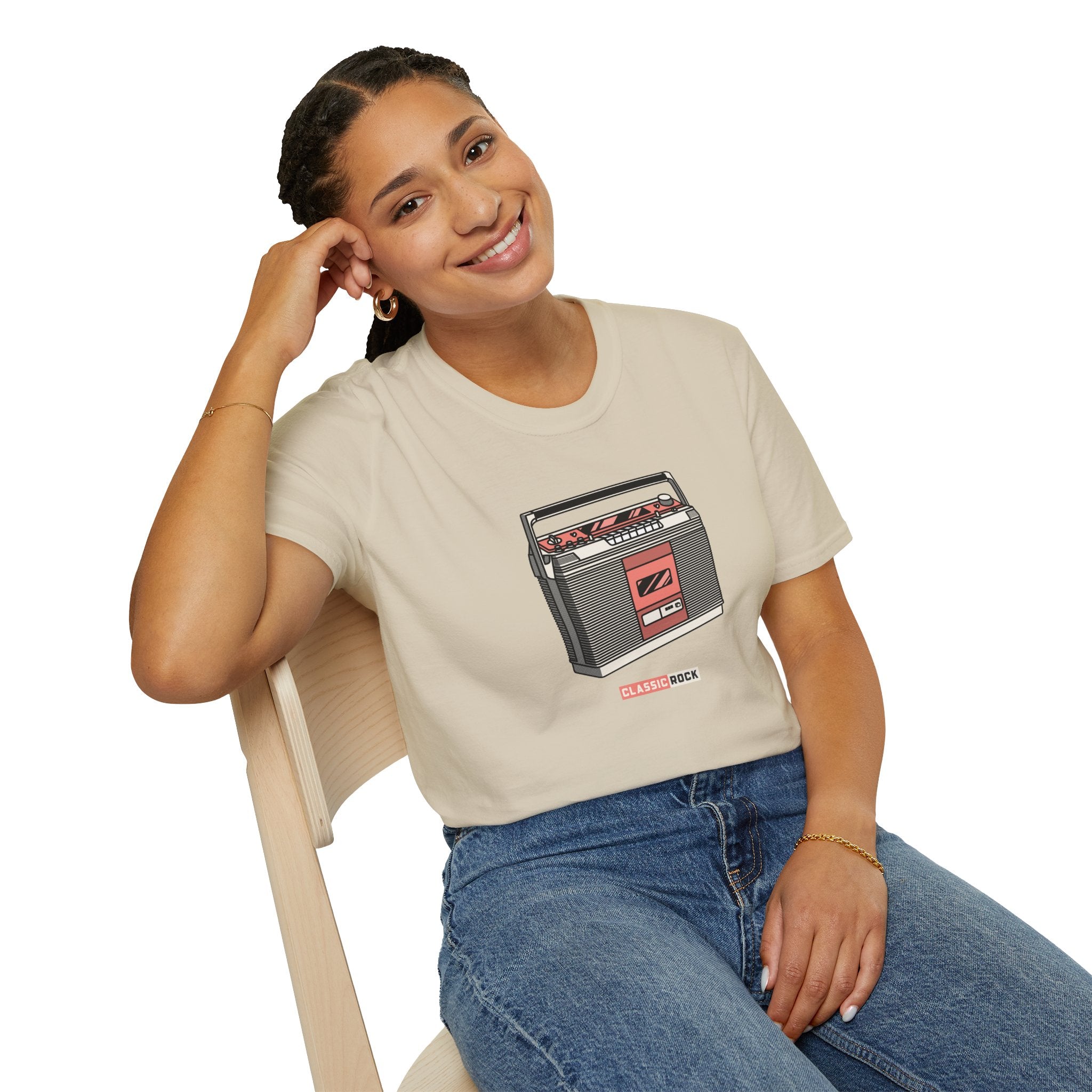 Classic Rock, Cassette Player - Unisex Softstyle T-Shirt