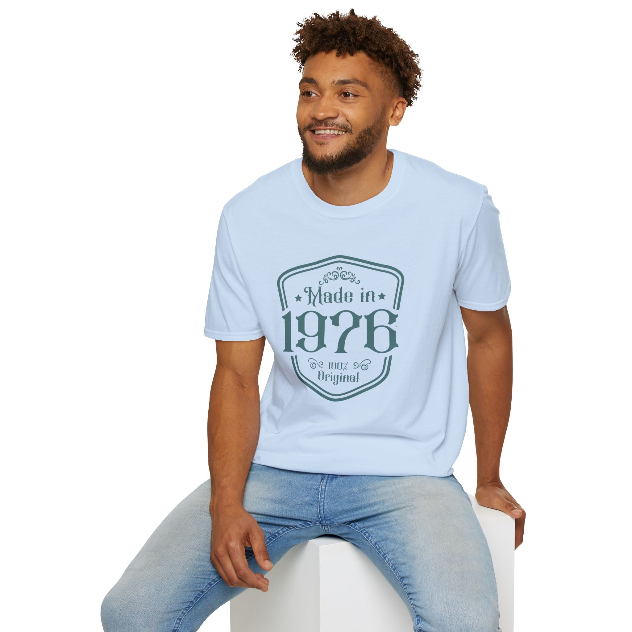 Turning 50, Made In 1976 Unisex Softstyle T-Shirt Unisex Adult T-shirt Australian Printer Birthday