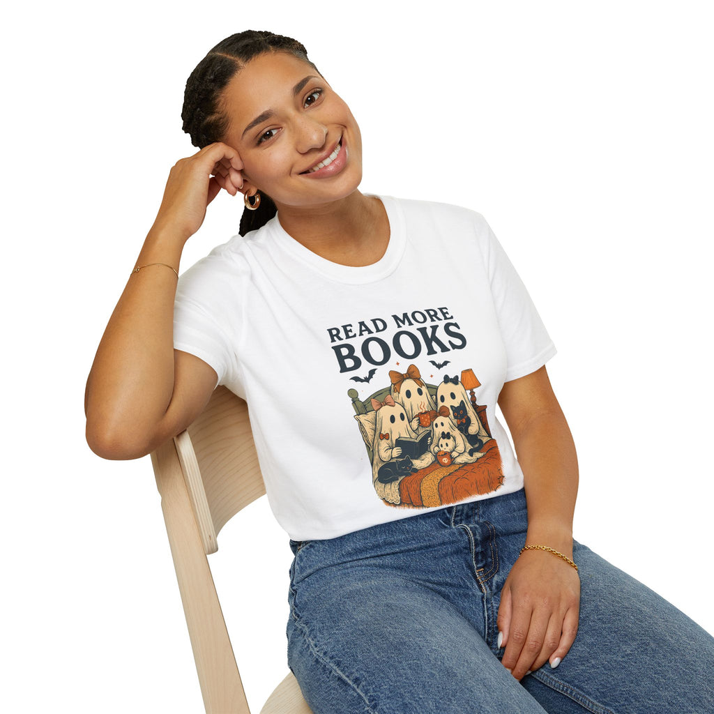 Read More Books, Ghosts - Unisex Softstyle T-shirt