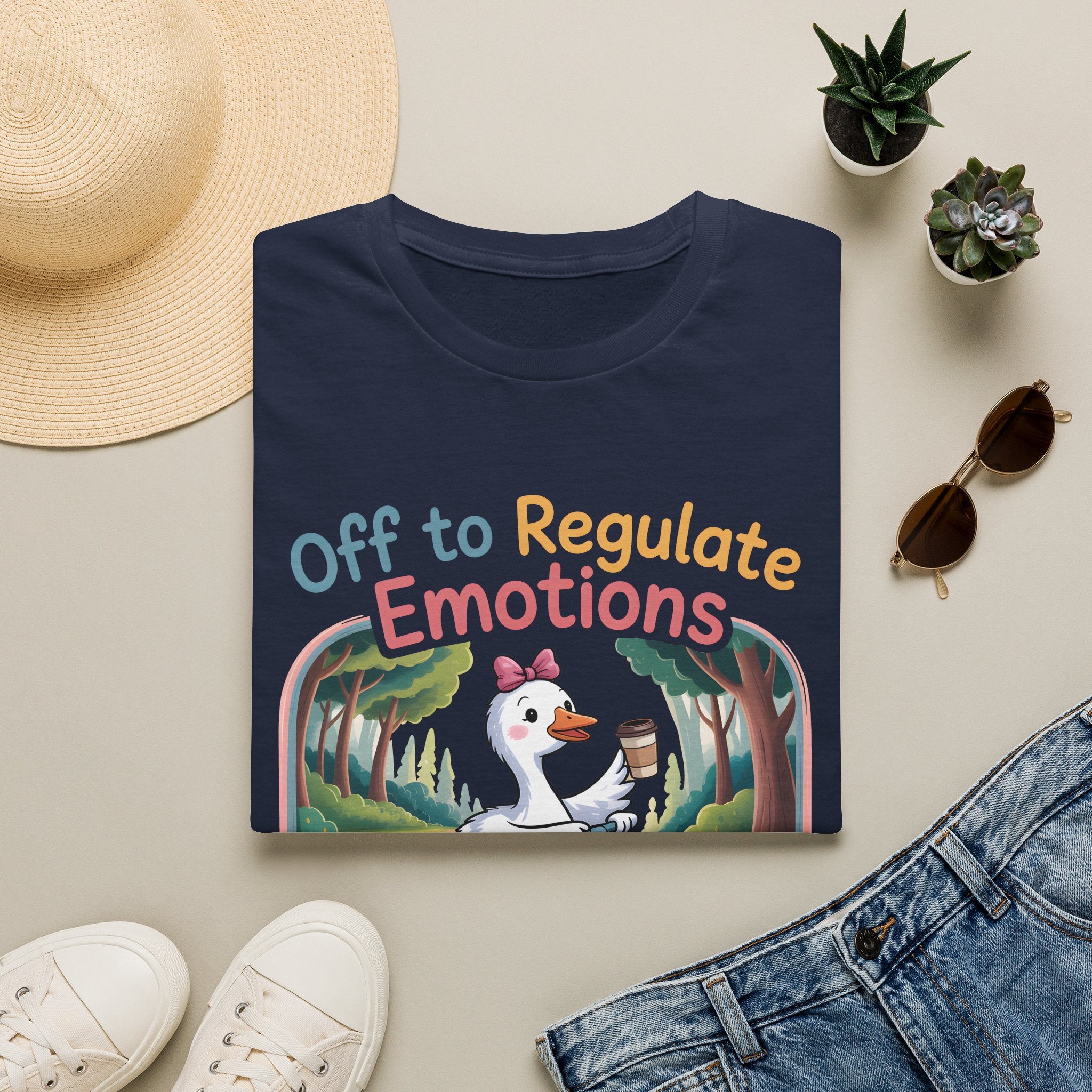 Off to Regulate Emotions Unisex T-Shirt Unisex Adult T-shirt animal Globally Fulfilled