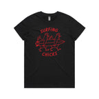 Surfing Chicks Women's AS Colour T-shirt