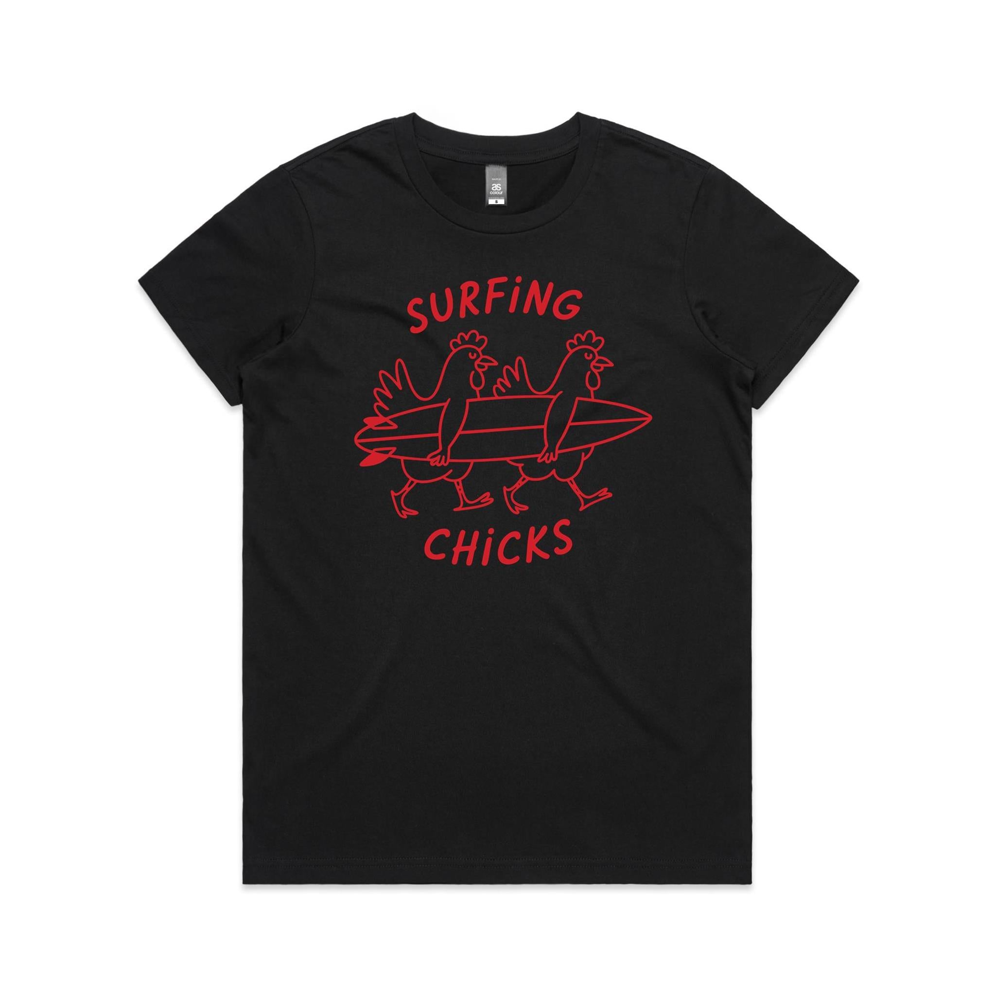 Surfing Chicks Women's AS Colour T-shirt