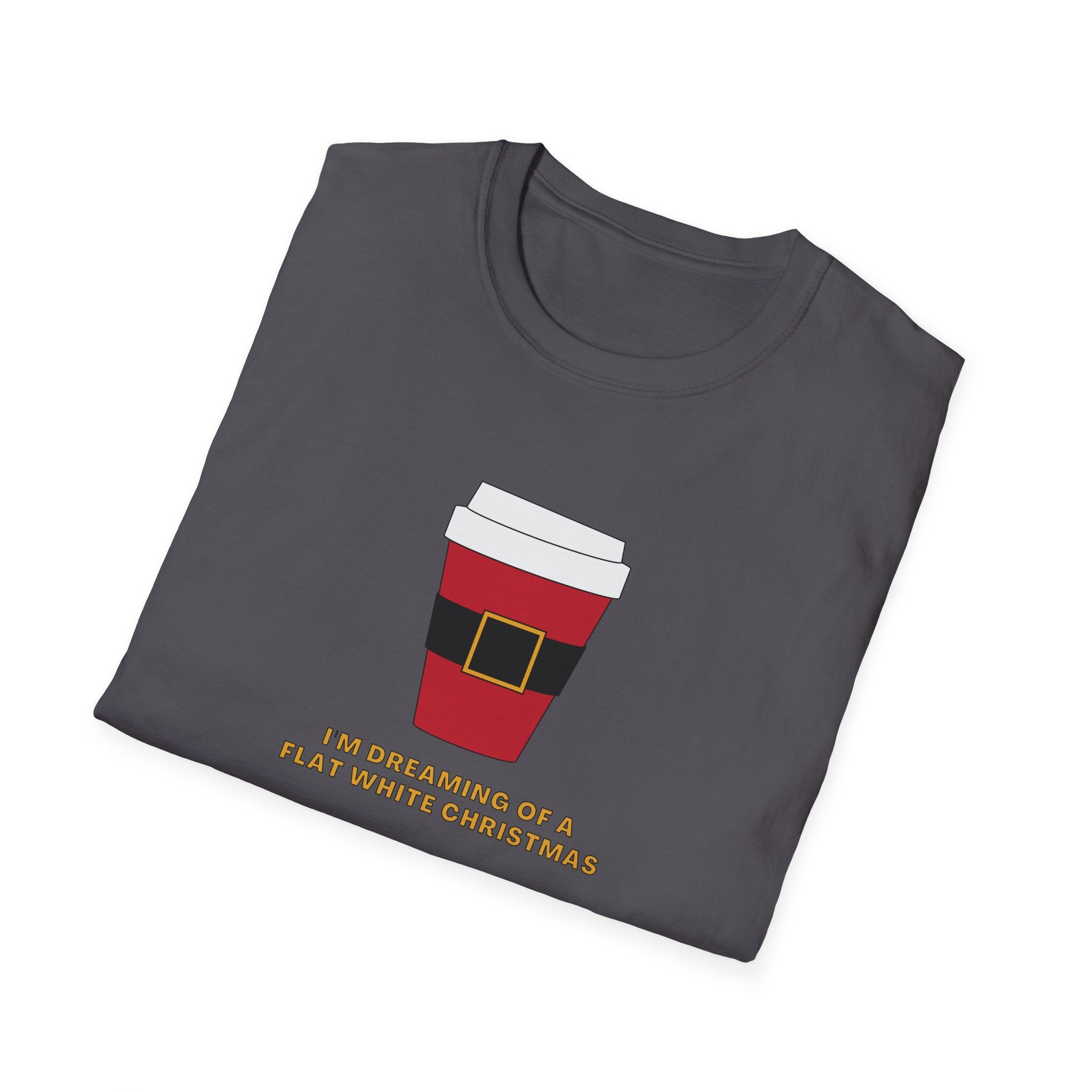 I'm Dreaming Of A Flat White Christmas - Unisex Softstyle T-Shirt