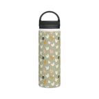 Chicken Life Stainless Steel Water Bottle, Handle Lid Stainless Steel Water Bottle With Handle Lid animal Globally Fulfilled