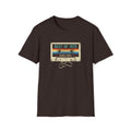Turning 50, Best Of 1976, Cassette Tape Unisex Softstyle T-Shirt Dark Chocolate Unisex Adult T-shirt Australian Printer Birthday Music Retro