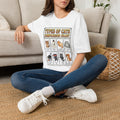 Types Of Cats Unisex T-Shirt White Unisex Adult T-shirt animal Globally Fulfilled