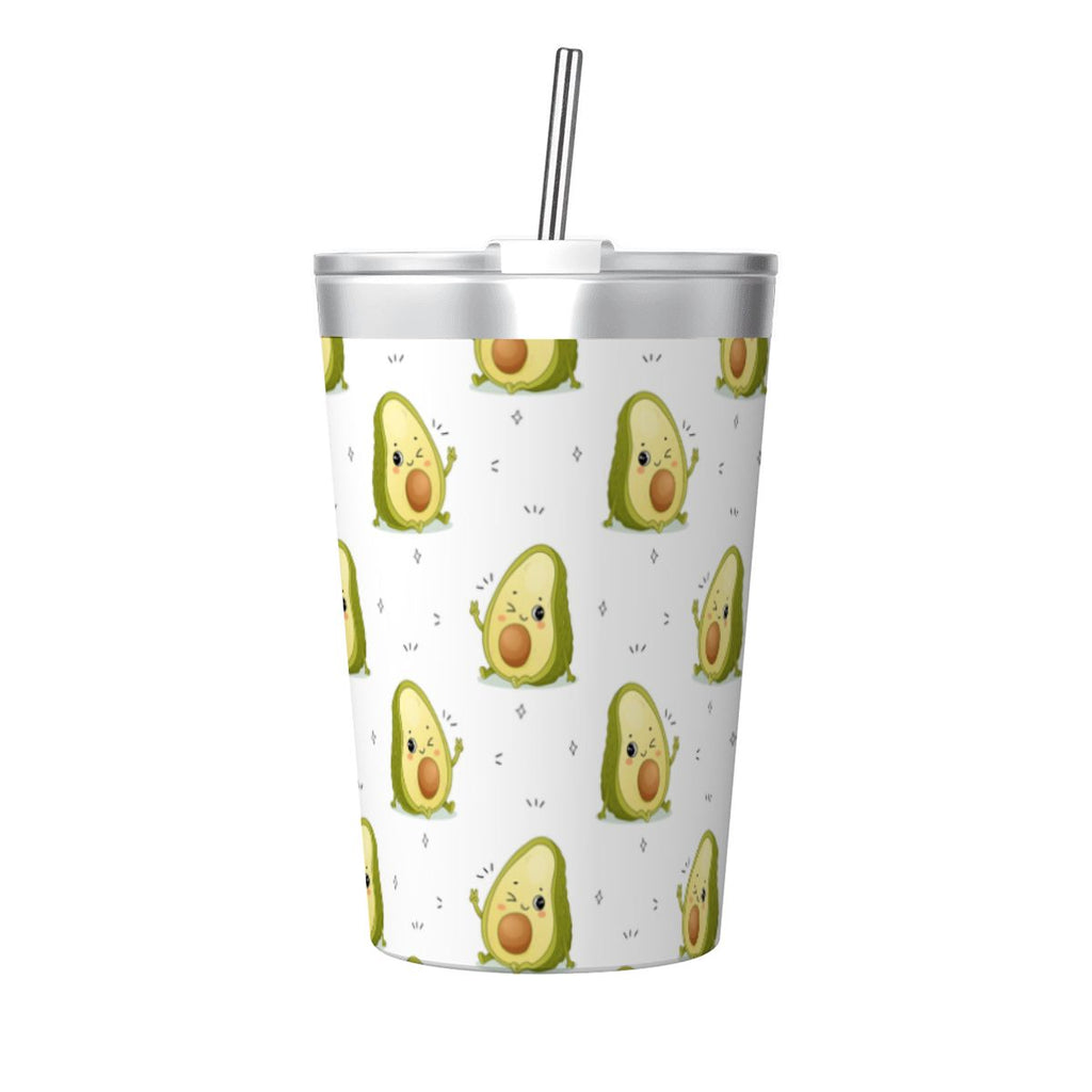 Winking Avocados Small Stainless Steel Travel Mug Cup 12oz/350ml