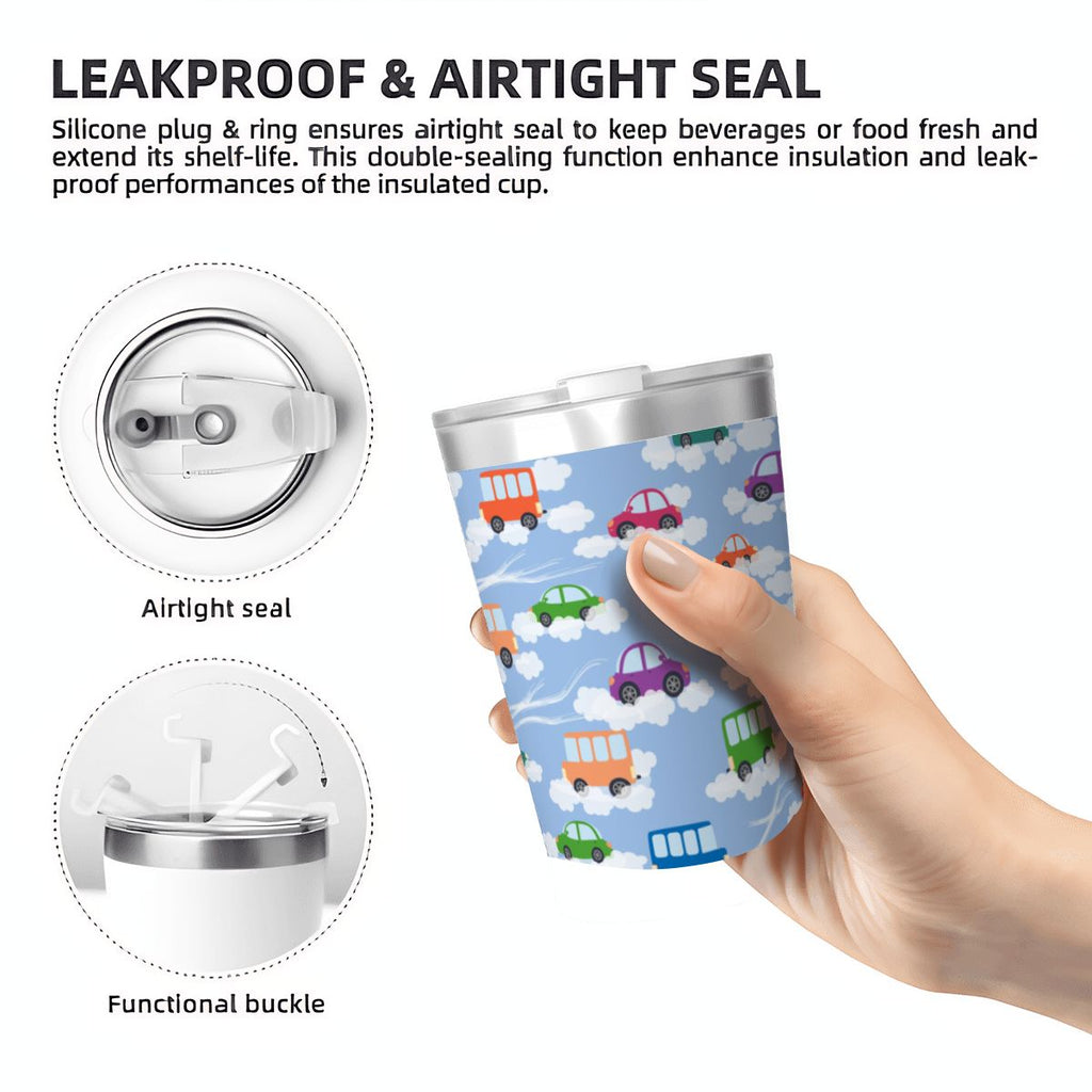 Colourful Cars Small Stainless Steel Travel Mug Cup 12oz/350ml Small Travel Mug Printed Offshore
