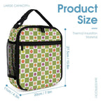 Flower Check Backpack, Lunch Bag & Pencil Case Set
