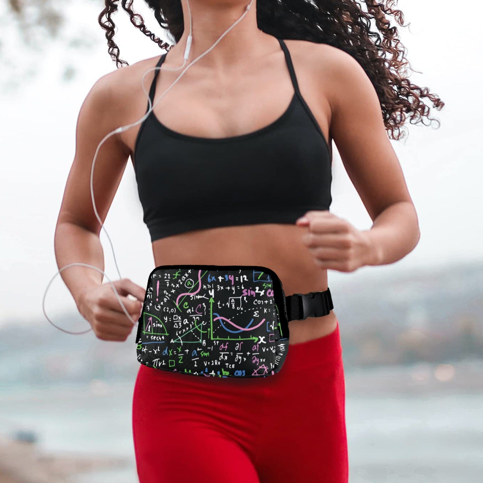 Equations In Green And Pink - Belt Bag