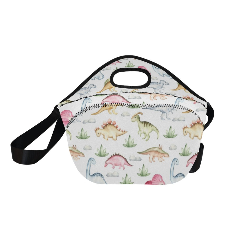Dinosaur Garden - Neoprene Lunch Bag Neoprene Lunch Bag Printed Offshore