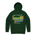 Periodic Table, Can I Lick It Mens Hoodie Forest Green Printed In Australia Science
