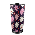 Pink Daisy - 20oz Mobile Tumbler with Lid (Black Lock)