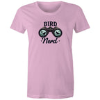 Bird Nerd - Womens T-shirt Pink Womens T-shirt animal Printed In Australia