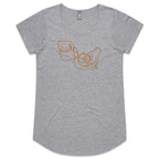 Barista, Coffee - Womens Scoop Neck T-Shirt Grey Marle Womens Scoop Neck T-shirt Coffee Printed In Australia