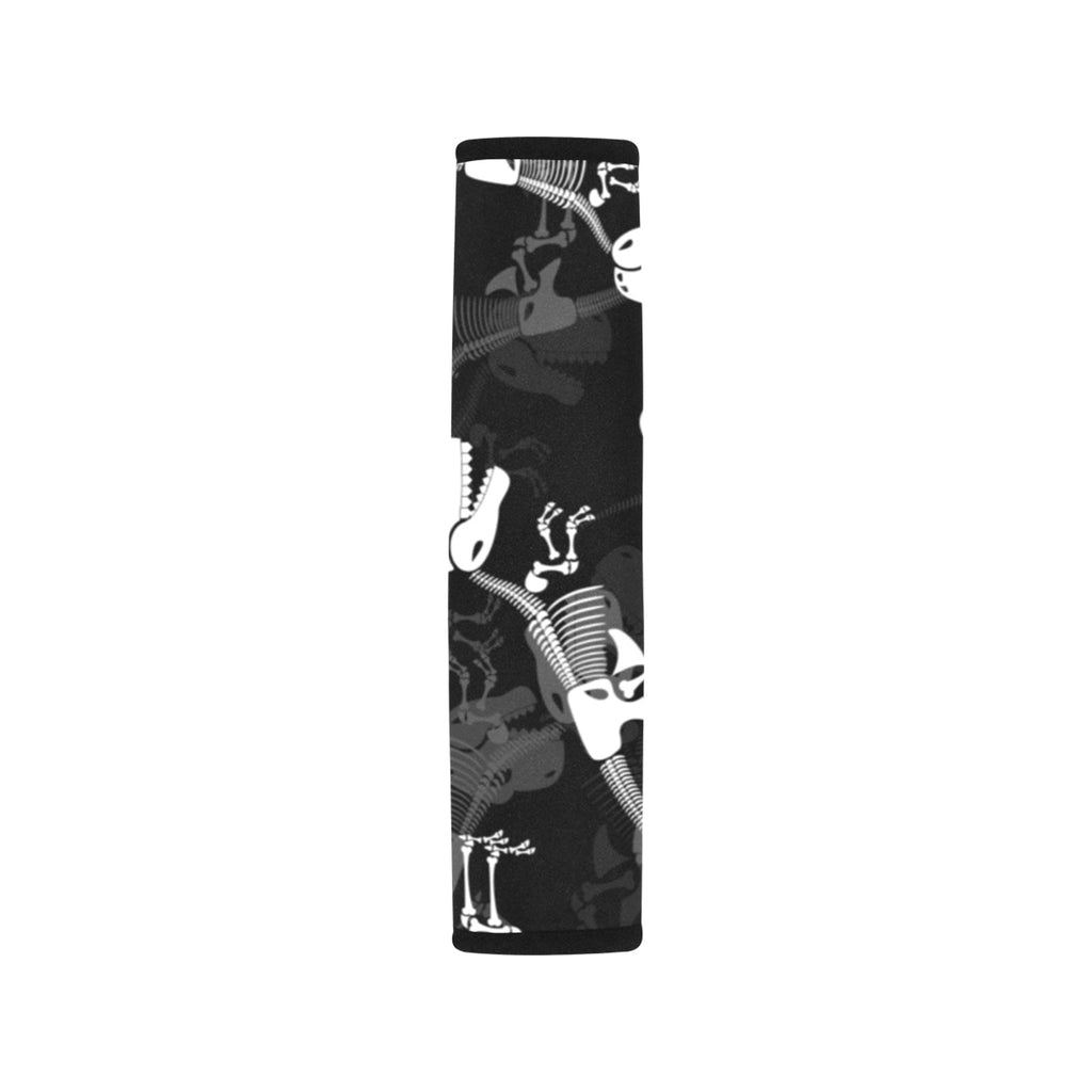 Dinosaur Skeleton Car Seat Belt Cover 7''x10'' (Pack of 2) Car Seat Belt Cover 7x10 (Pack of 2) animal Printed Offshore