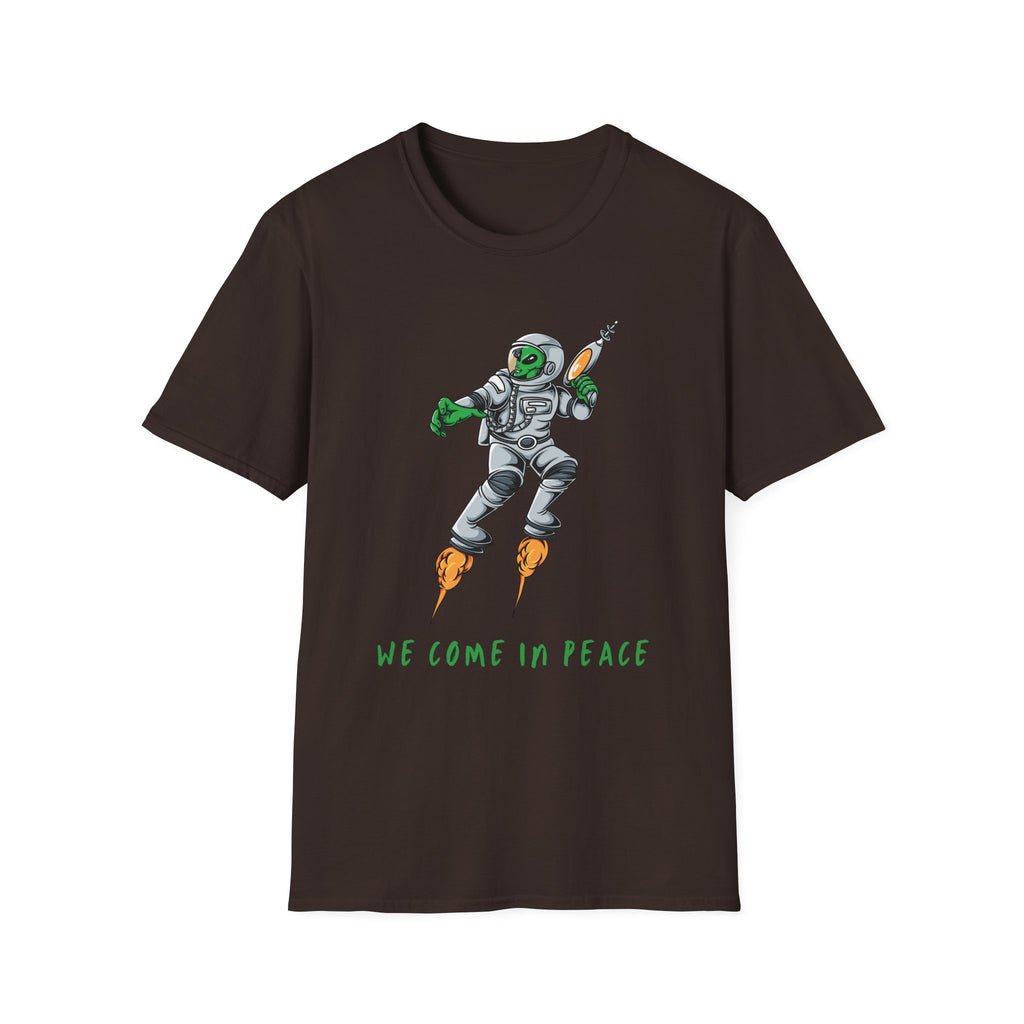 Alien, We Come In Peace - Unisex Softstyle T-Shirt
