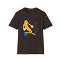 Banana, Time To Split Unisex Softstyle T-Shirt Dark Chocolate Unisex Adult T-shirt Australian Printer Food