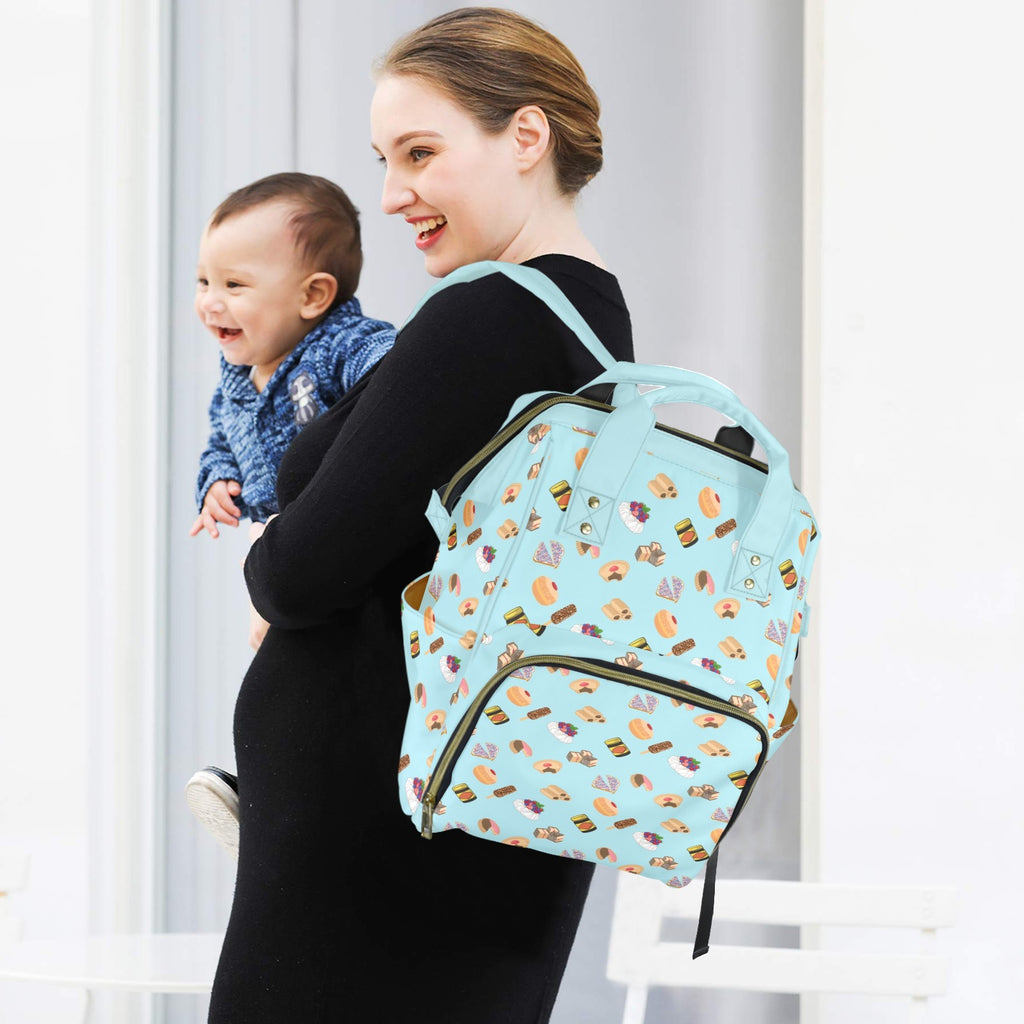 Classic Aussie Food Icons Multi-Function Backpack, Nappy / Diaper Bag Multi-function Backpack, Nappy / Diaper Bag Australia Food Printed Offshore