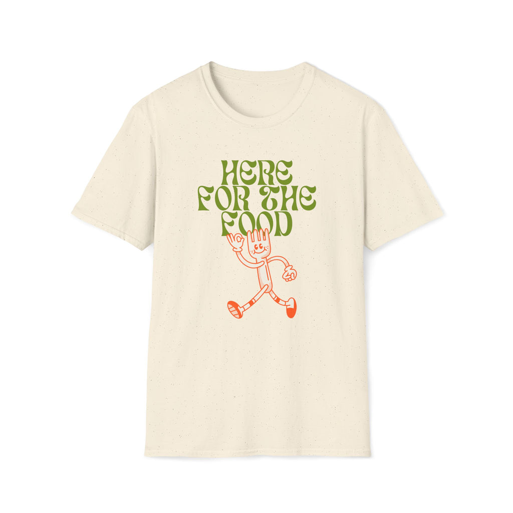 Here For The Food - Unisex Softstyle T-Shirt