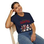 Fab Four Of Christmas Crossing The Road - Unisex Softstyle T-Shirt