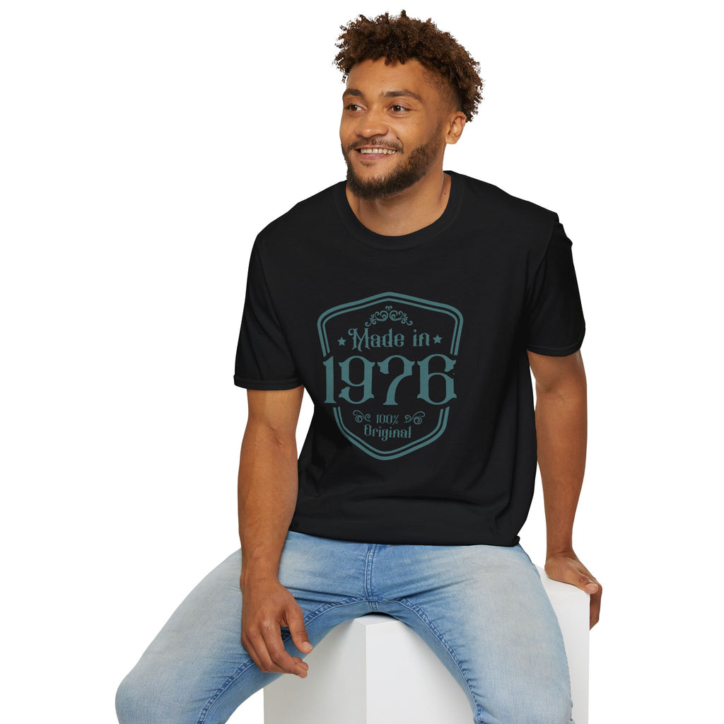 Turning 50, Made In 1976 Unisex Softstyle T-Shirt Unisex Adult T-shirt Australian Printer Birthday
