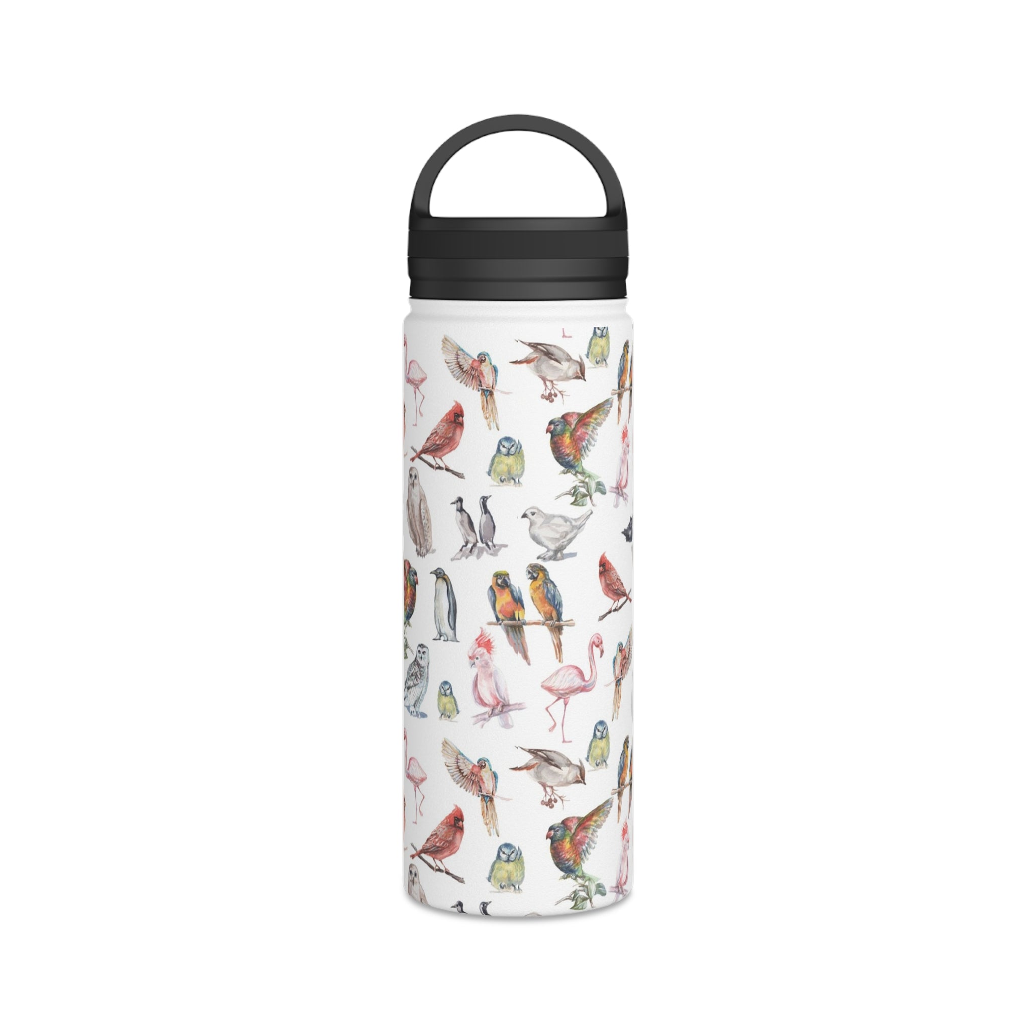 Birds Of A Feather - Stainless Steel Water Bottle, Handle Lid Stainless Steel Water Bottle With Handle Lid animal Globally Fulfilled