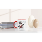 Personalised Cat Playing Guitar 11oz Ceramic Mug Personalised 11oz Mug animal Globally Fulfilled Music