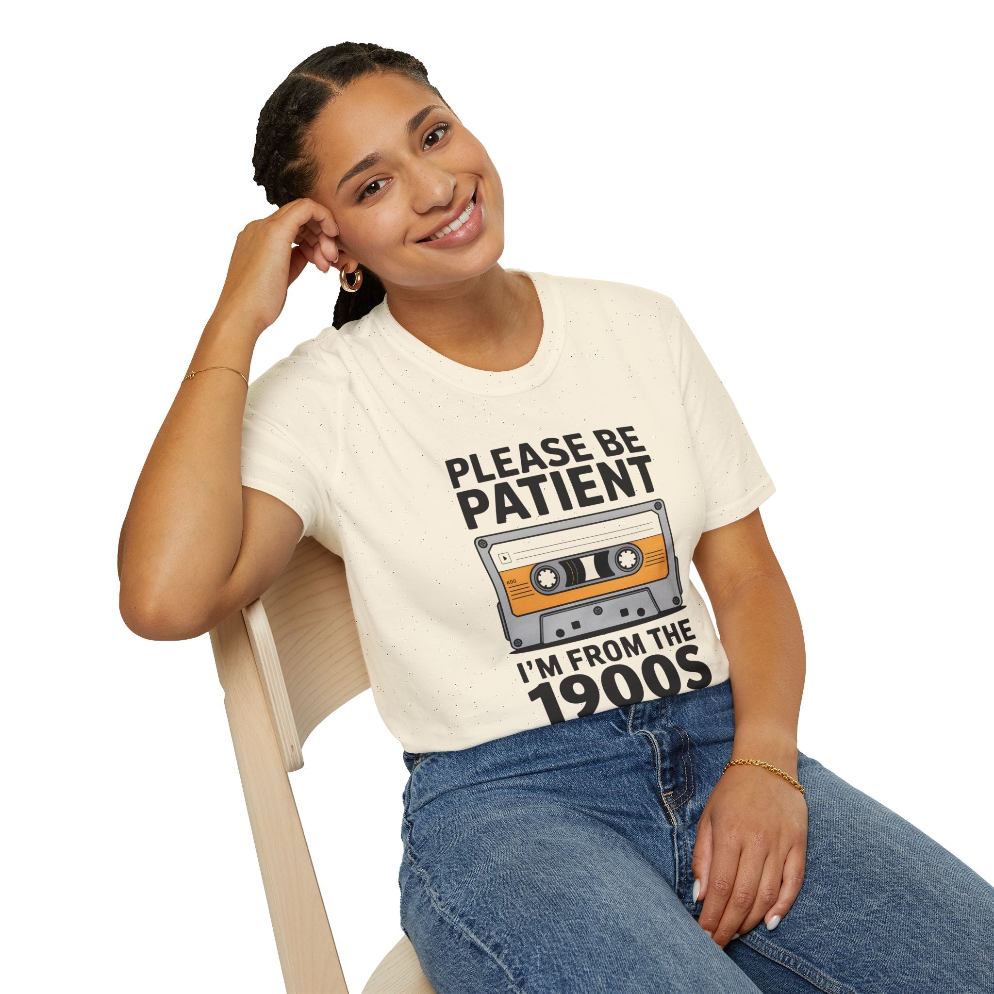 Cassette Tape, Please Be Patient, I'm From The 1900's - Unisex Softstyle T-Shirt