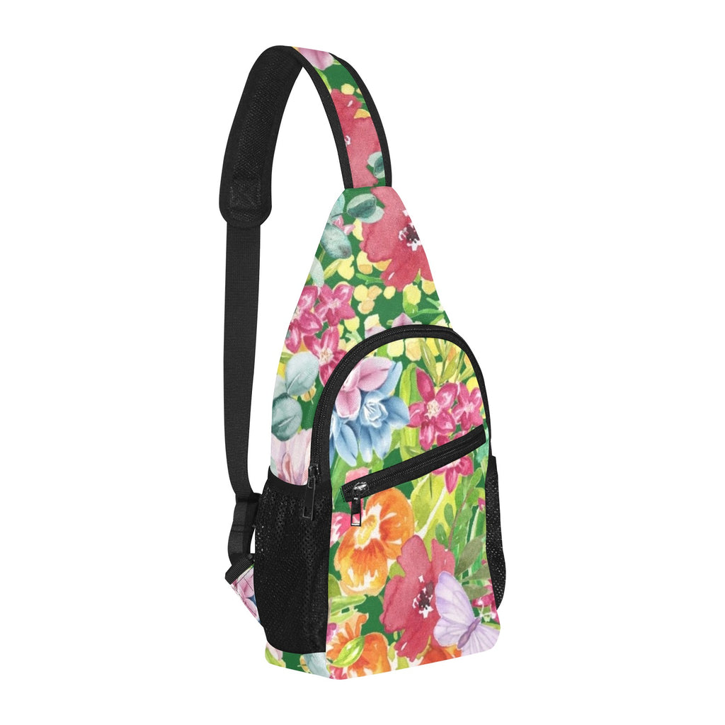 Bright Watercolour Floral - Chest Bag
