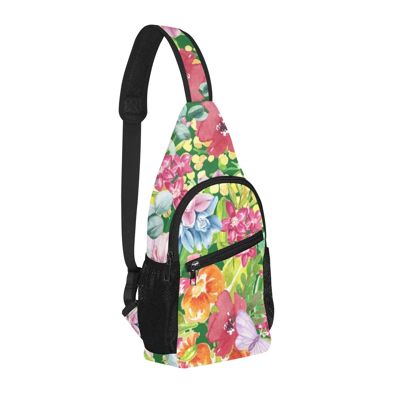 Bright Watercolour Floral - Chest Bag