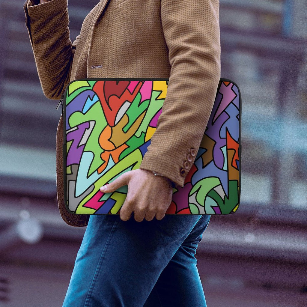 Bright Abstract Laptop Sleeve (Multiple Sizes) Laptop Sleeve Printed Offshore
