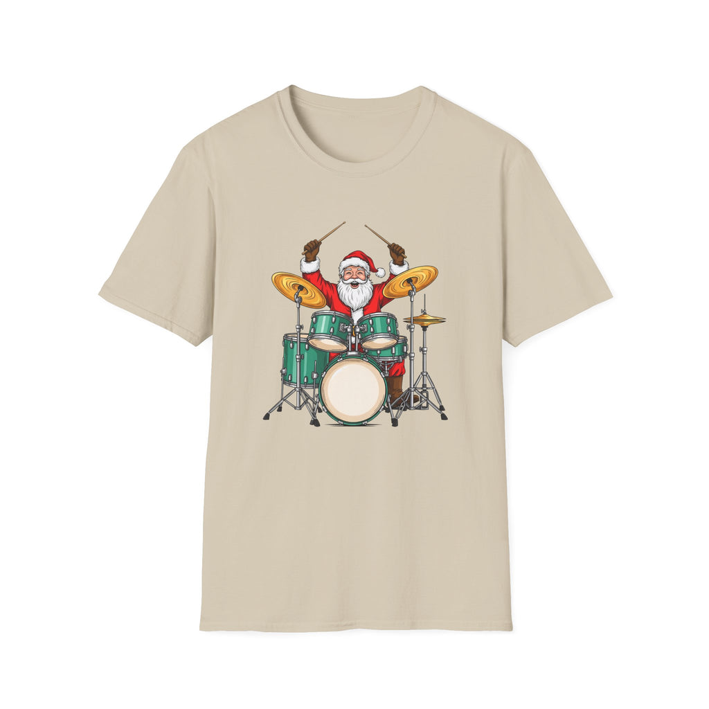 Drummer Santa - Unisex Softstyle T-Shirt