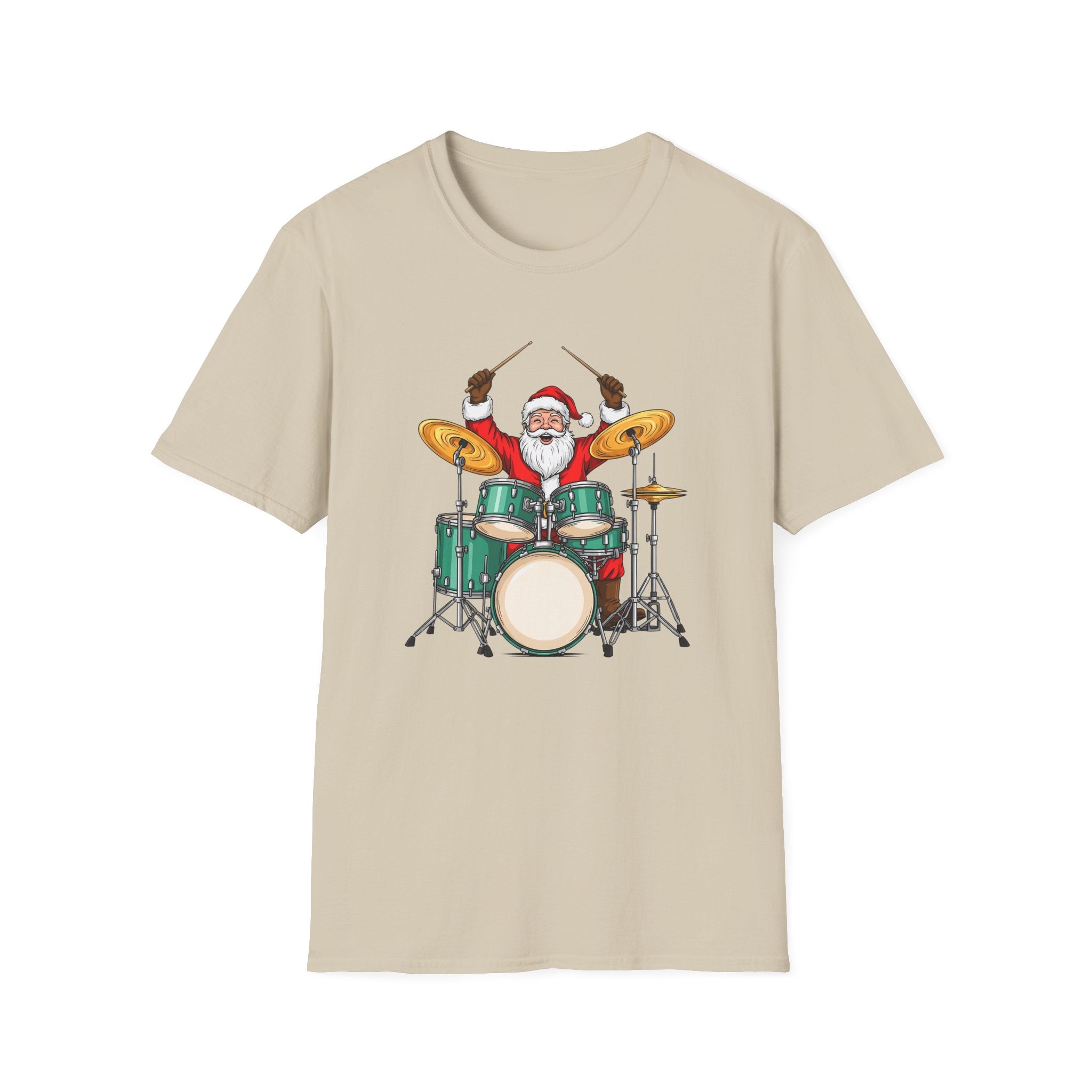 Drummer Santa - Unisex Softstyle T-Shirt