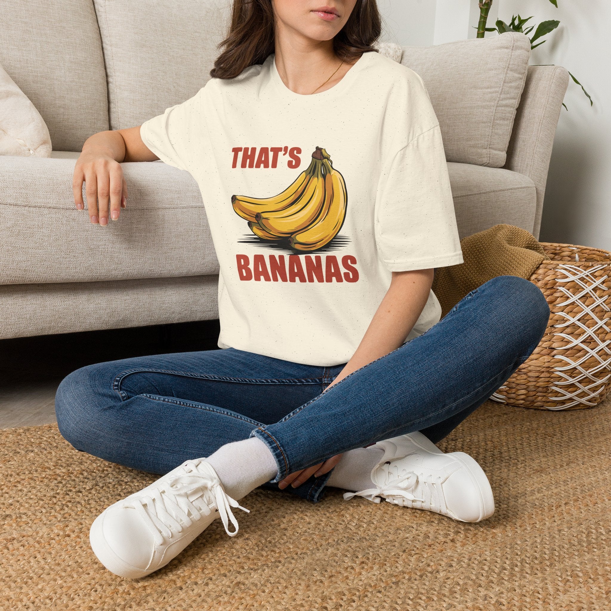 That's Bananas Unisex T-shirt Natural Unisex Adult T-shirt Food Globally Fulfilled